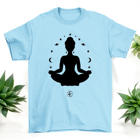 Light-blue All Things Come Short Sleeve Tee - motivational streetwear apparel by Lamir Collection