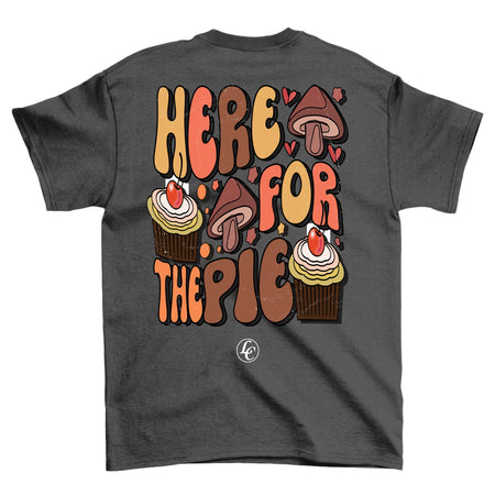 Gray Here For The Pie Short Sleeve Tee - motivational streetwear apparel by Lamir Collection