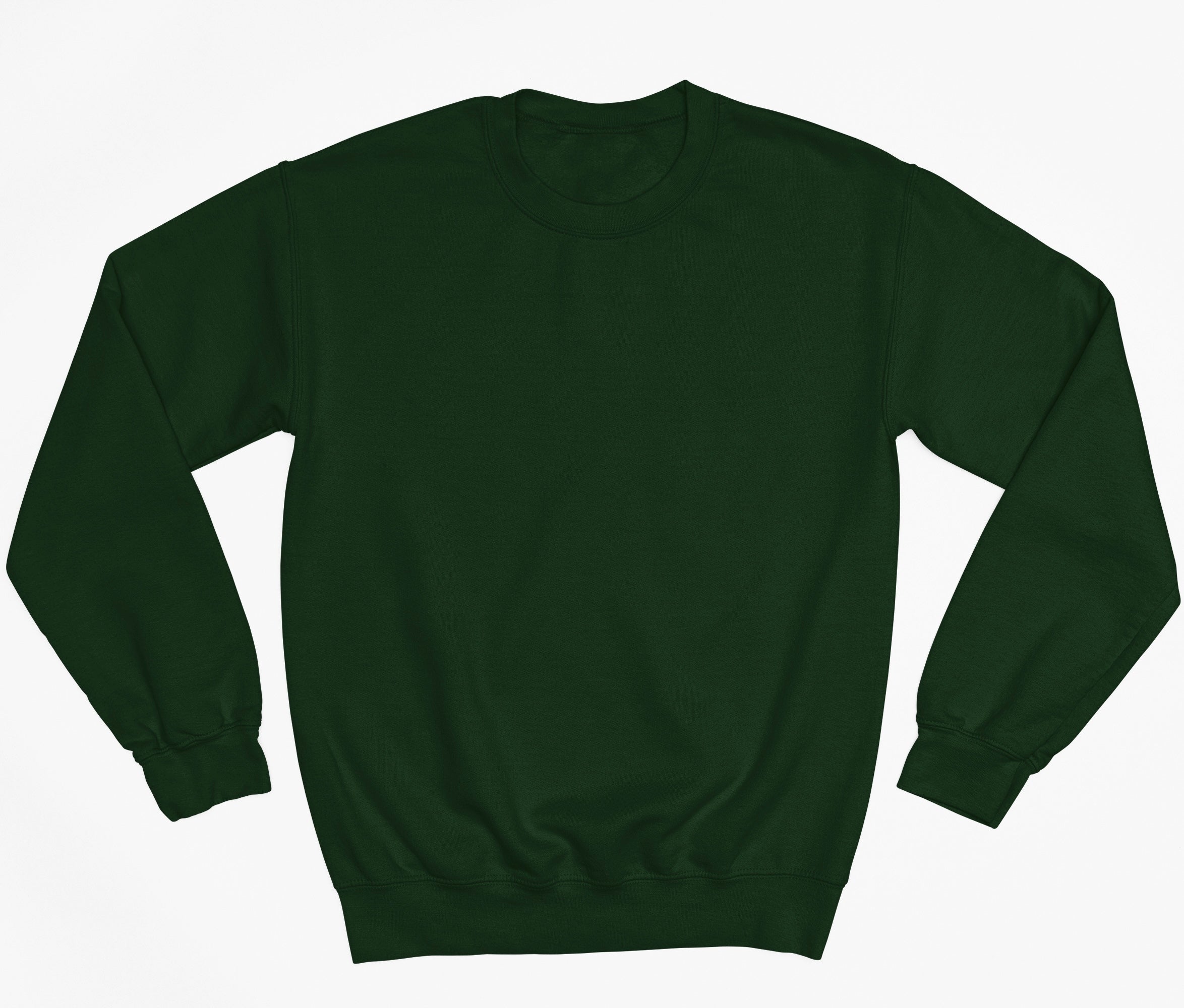 Forest-green Premium Basic Fleece Sweatshirt - motivational streetwear apparel by Lamir Collection
