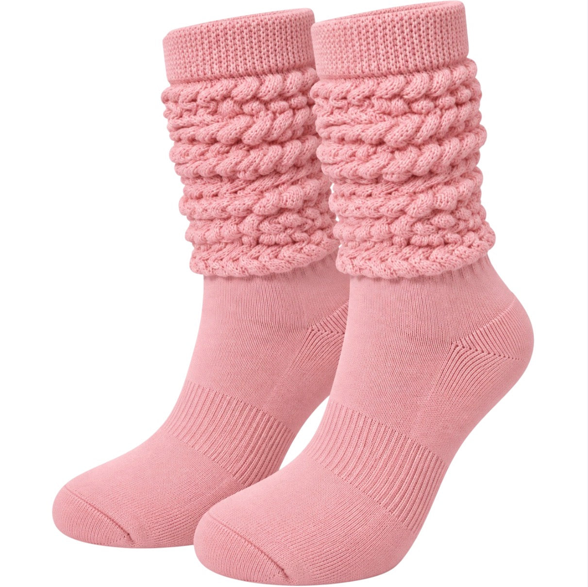 Soft Ribbed Women's Slouch Socks