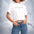 White Highly Favored Women's Crop Top - motivational streetwear apparel by Lamir Collection