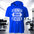 Blue Stronger Than Your Excuses Hooded Performance Tee - motivational streetwear apparel by Lamir Collection