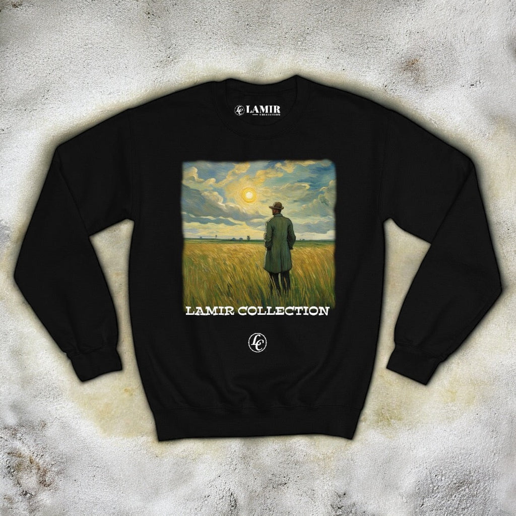 Black I Am Art Sweatshirt - motivational streetwear apparel by Lamir Collection
