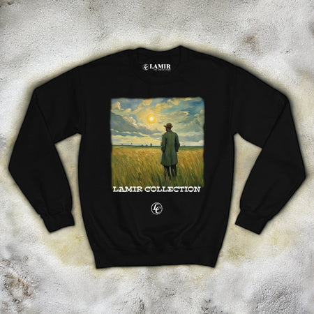Black I Am Art Sweatshirt - motivational streetwear apparel by Lamir Collection