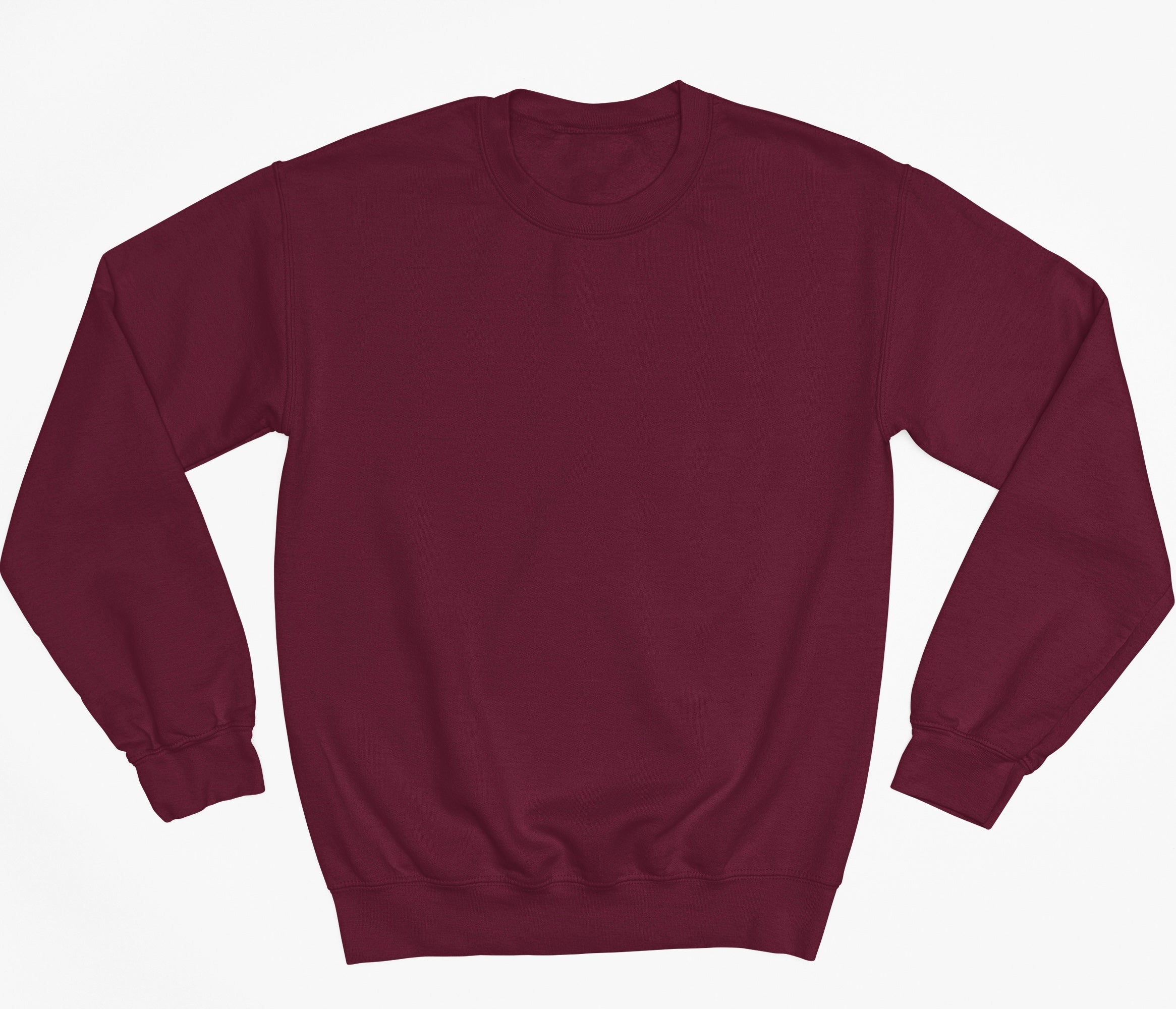 Maroon Premium Basic Fleece Sweatshirt - motivational streetwear apparel by Lamir Collection
