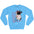 Light-blue Just Relax Sweatshirt - motivational streetwear apparel by Lamir Collection