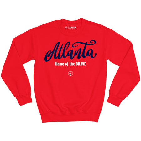 Red Atlanta (HOTB) Sweatshirt - motivational streetwear apparel by Lamir Collection