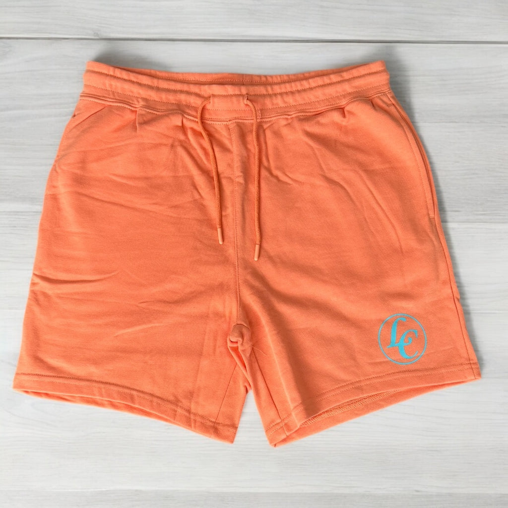Peach LC Premium Terry Shorts - motivational streetwear apparel by Lamir Collection