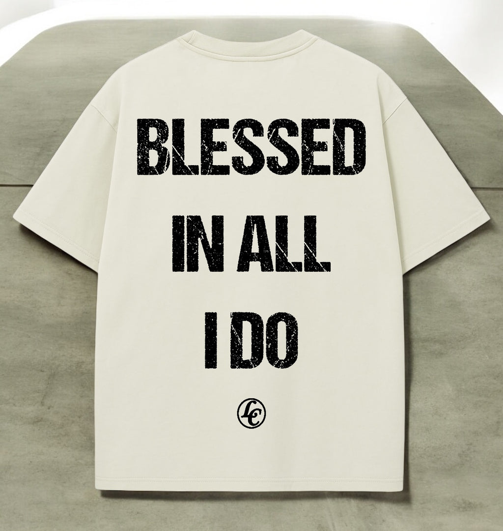 Blessed In All I Do Oversized Vintage Tee