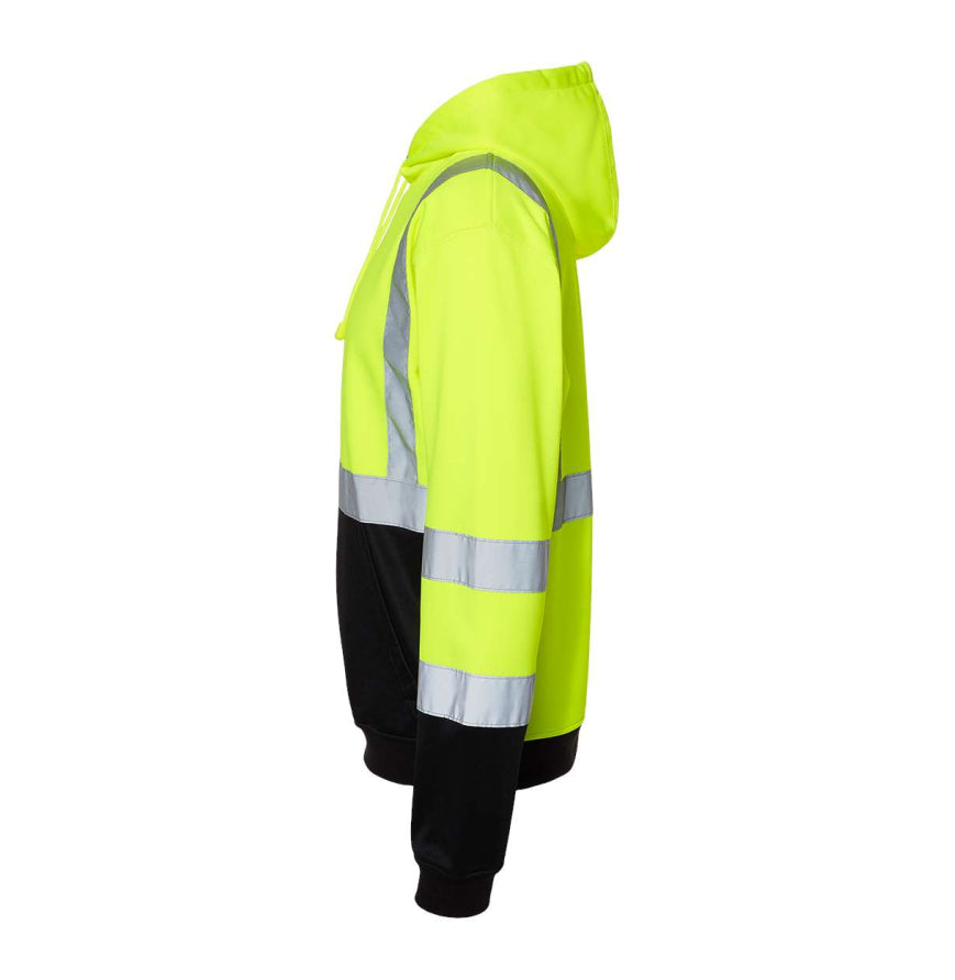 Safety-yellow LC High Visibility Hoodie - motivational streetwear apparel by Lamir Collection