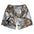 Camouflage shorts with 'Lamir Collection' LC branding on a white background