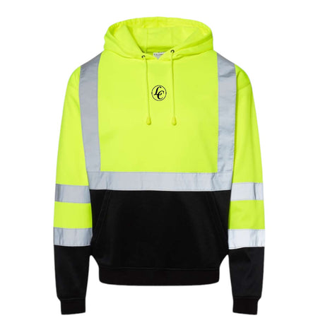 Safety-yellow LC High Visibility Hoodie - motivational streetwear apparel by Lamir Collection