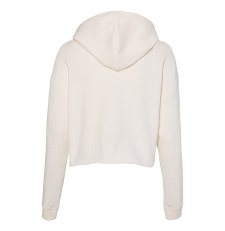 Beige LC Women's Lightweight Cropped Hoodie - motivational streetwear apparel by Lamir Collection