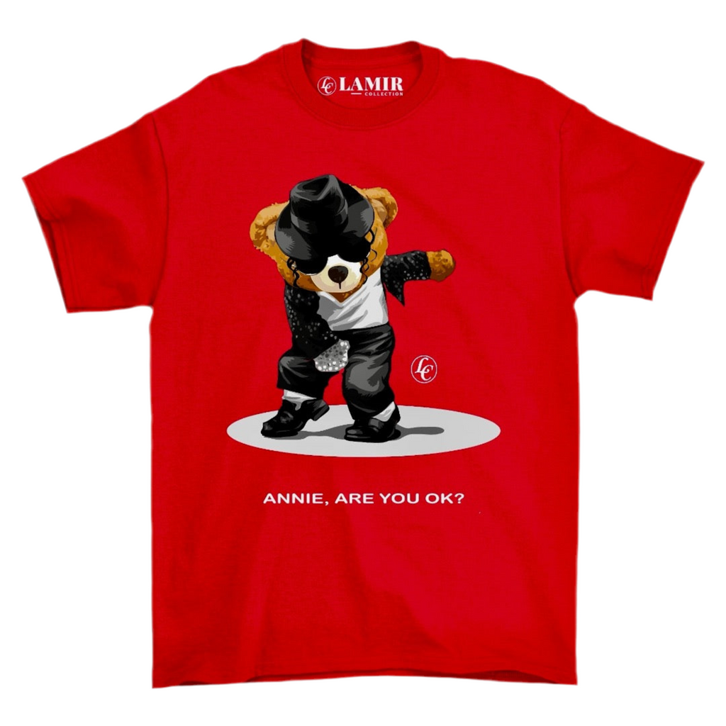 Red Annie Are You Ok Short Sleeve Tee - motivational streetwear apparel by Lamir Collection