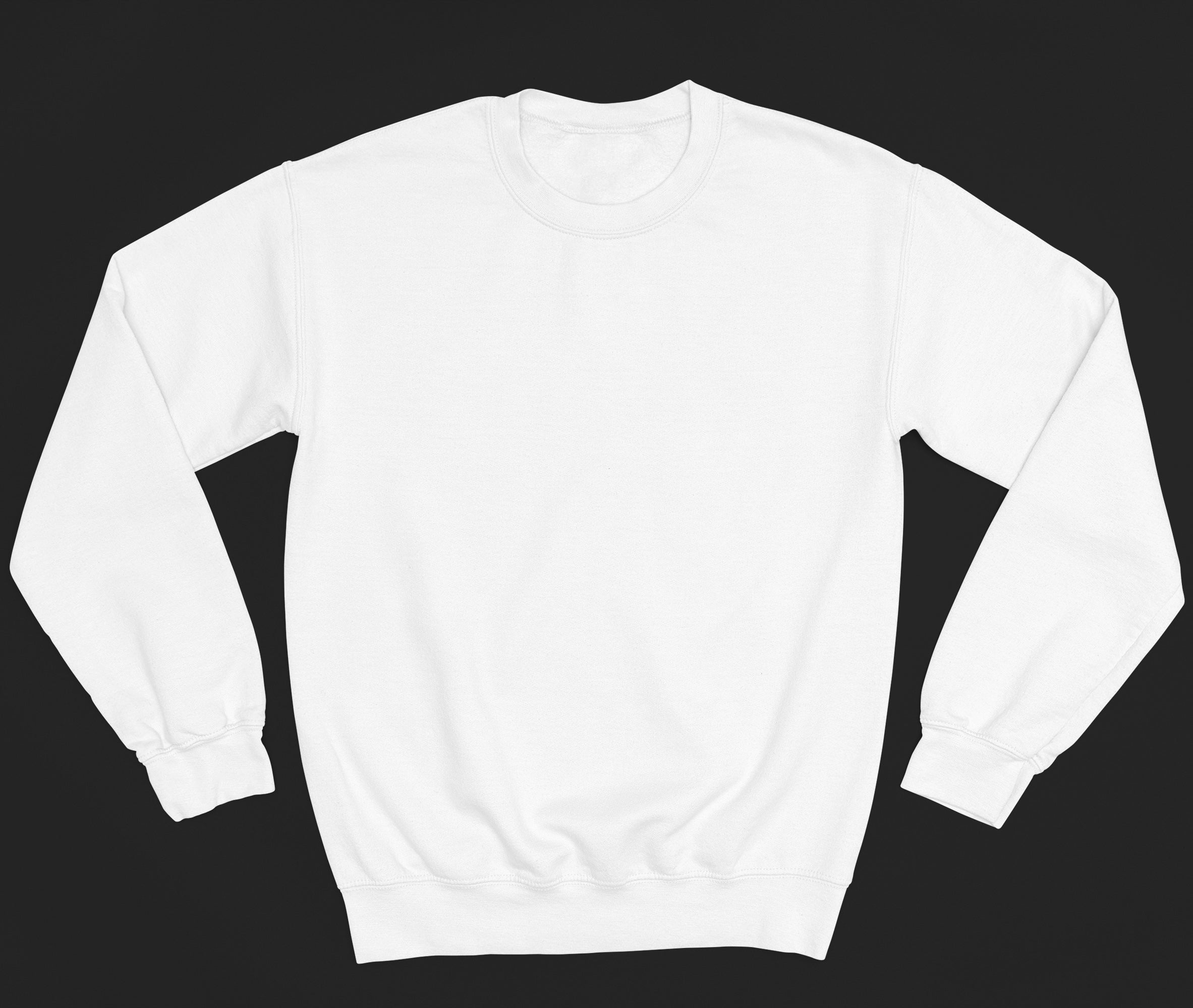 White-2 Premium Basic Fleece Sweatshirt - motivational streetwear apparel by Lamir Collection