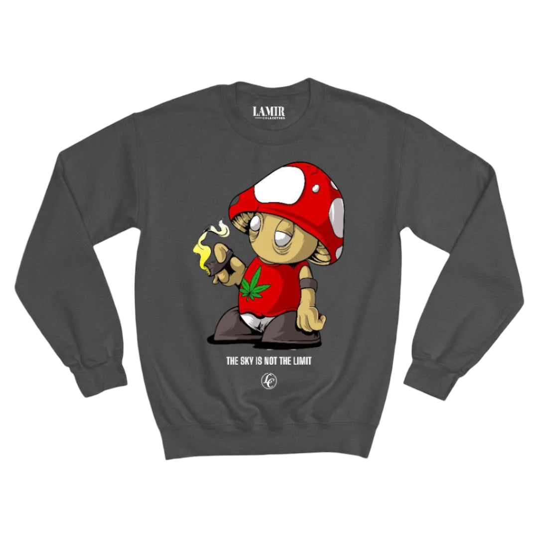 Gray Sky Is Not The Limit Sweatshirt - motivational streetwear apparel by Lamir Collection