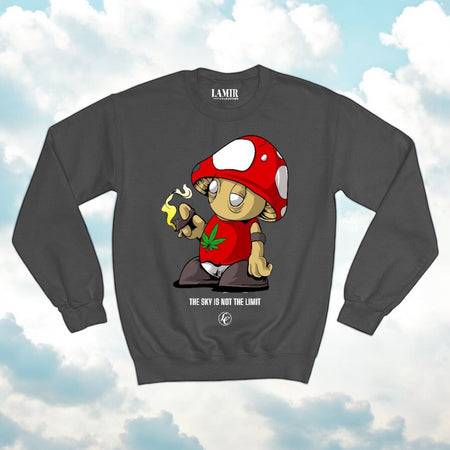 Gray Sky Is Not The Limit Sweatshirt - motivational streetwear apparel by Lamir Collection