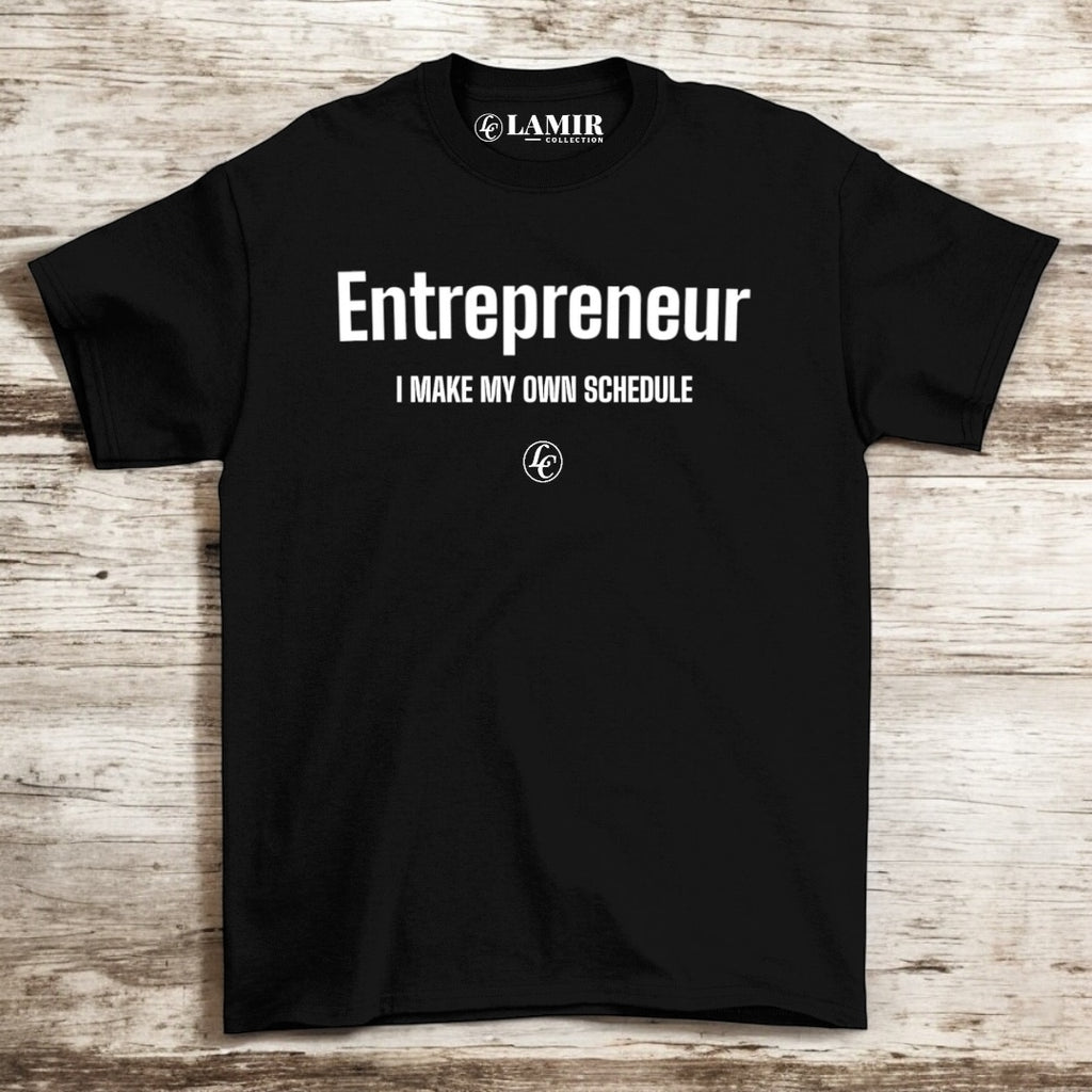 Entrepreneur Your Passion Black Short Sleeve Tees - motivational streetwear apparel by Lamir Collection