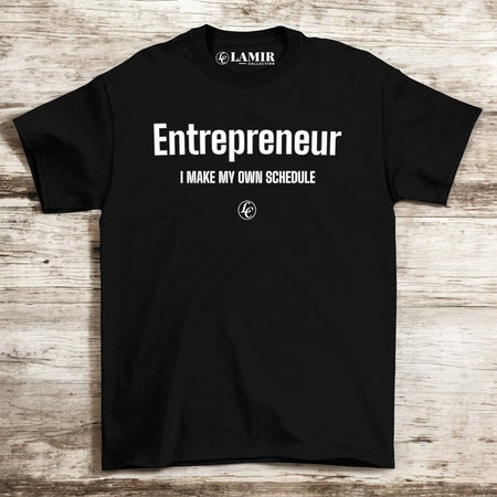 Entrepreneur Your Passion Black Short Sleeve Tees - motivational streetwear apparel by Lamir Collection