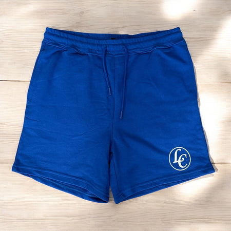 Royal-blue LC Premium Terry Shorts - motivational streetwear apparel by Lamir Collection