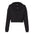 Black LC Women's Lightweight Cropped Hoodie - motivational streetwear apparel by Lamir Collection
