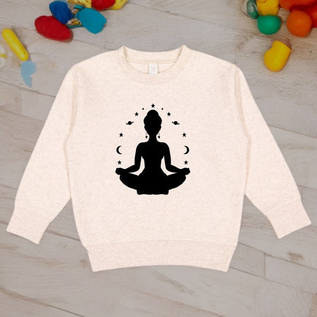 Beige Patience Toddler Sweatshirt - motivational streetwear apparel by Lamir Collection