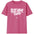 Pink t-shirt with 'Self Love Club' text on a white background