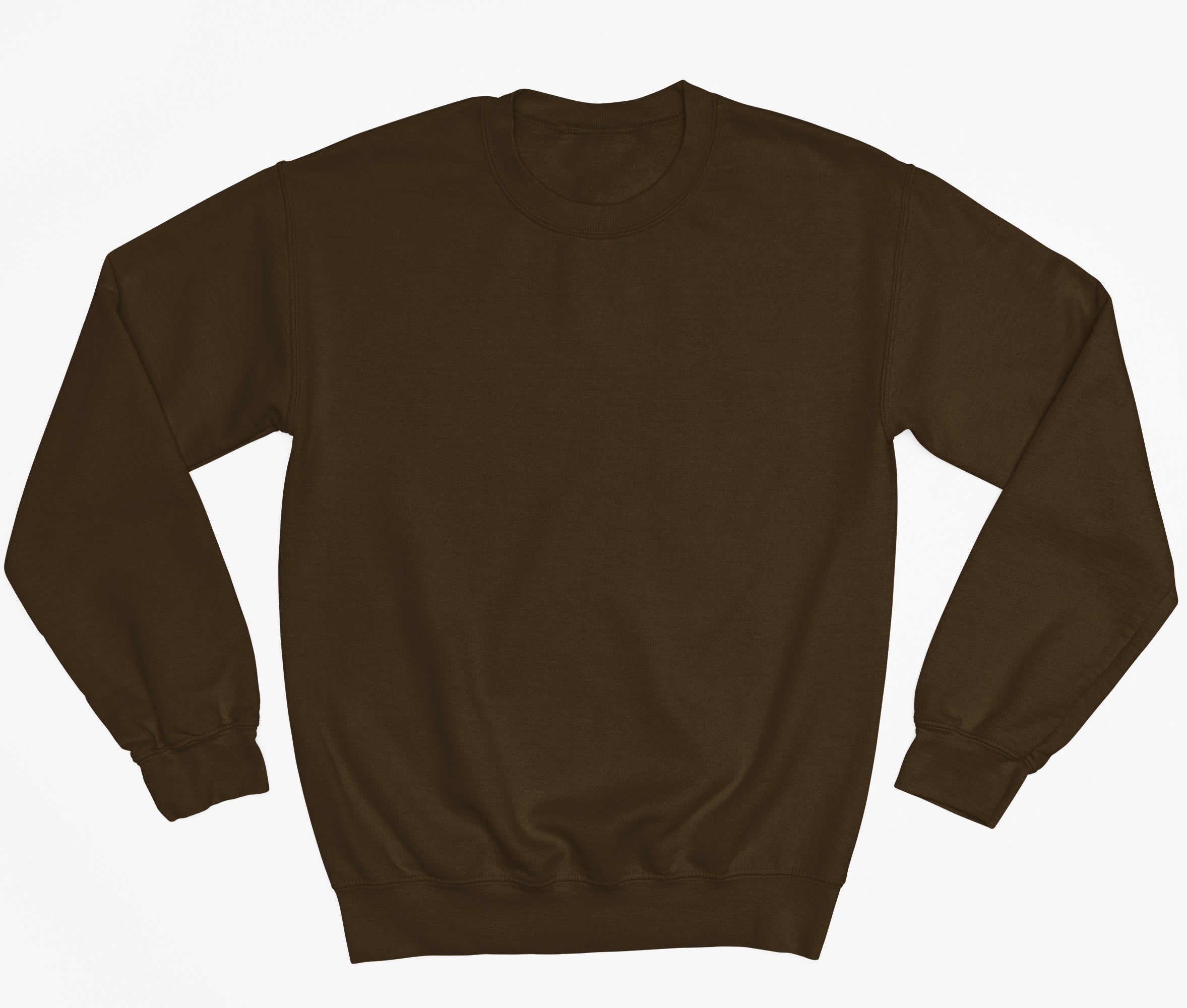 Brown-1 Premium Basic Fleece Sweatshirt - motivational streetwear apparel by Lamir Collection