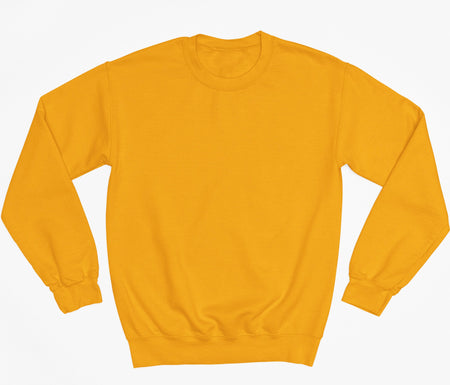 Gold Premium Basic Fleece Sweatshirt - motivational streetwear apparel by Lamir Collection