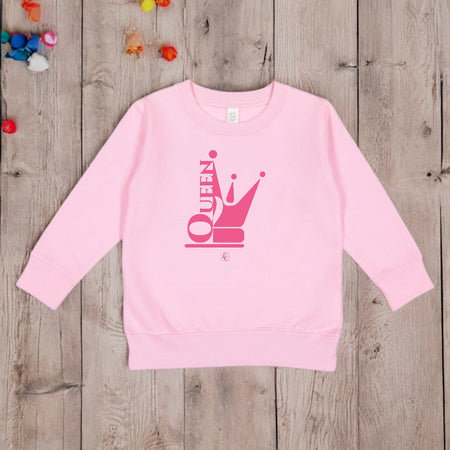 Pink Queen Toddler Sweatshirt - motivational streetwear apparel by Lamir Collection