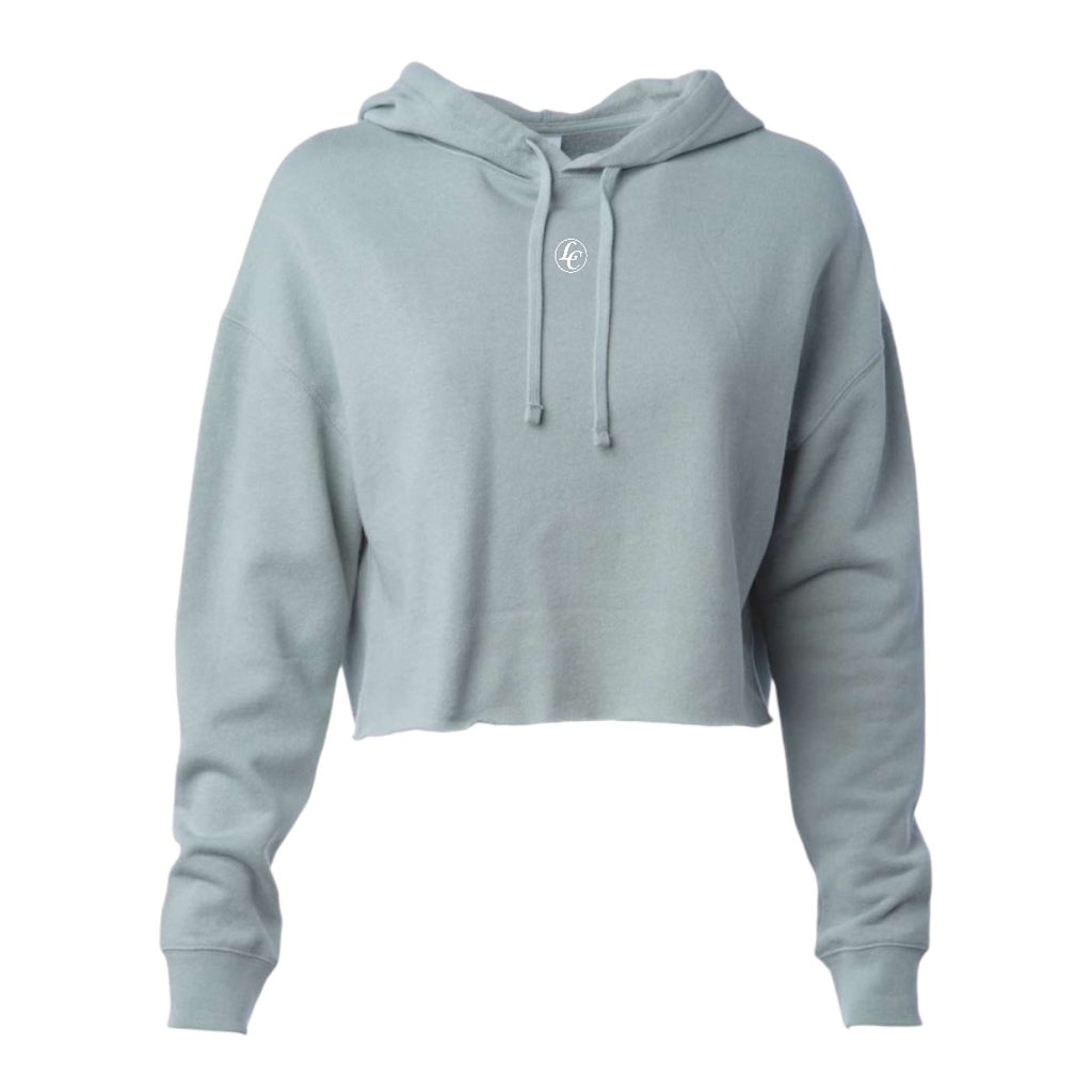 Mint LC Women's Lightweight Cropped Hoodie - motivational streetwear apparel by Lamir Collection