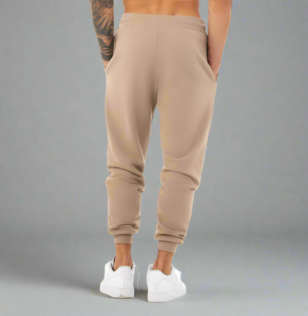 Beige-1 Premium Basic Unisex Joggers (matches Premium Basic Jacket & Hoodie) - motivational streetwear apparel by Lamir Collection