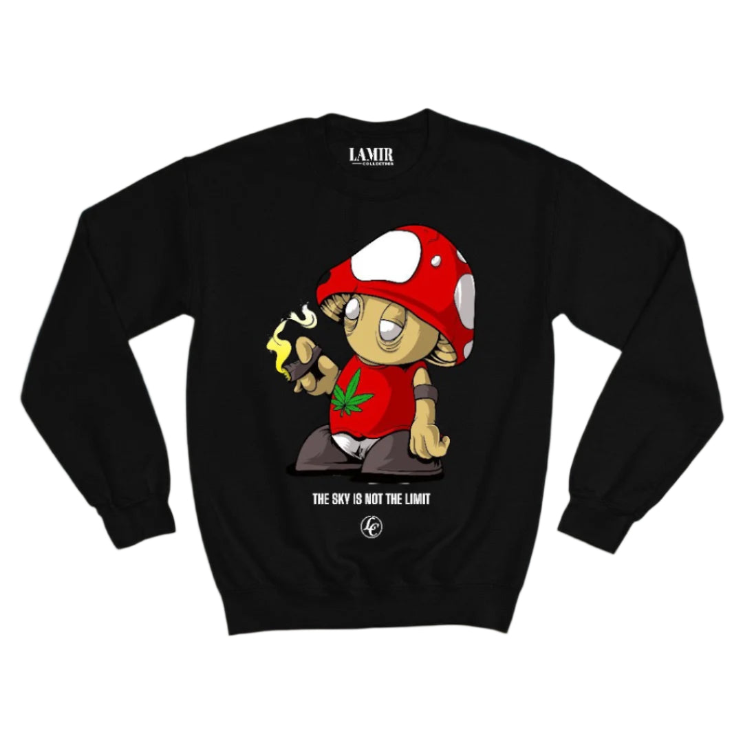 Black Sky Is Not The Limit Sweatshirt - motivational streetwear apparel by Lamir Collection