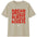 Beige t-shirt with red text 'Dream Pursue Achieve' on a white background