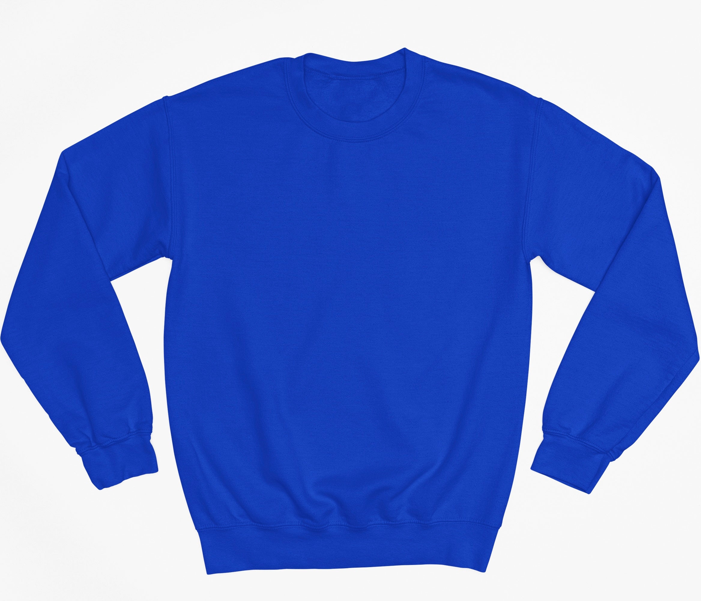 Blue Premium Basic Fleece Sweatshirt - motivational streetwear apparel by Lamir Collection