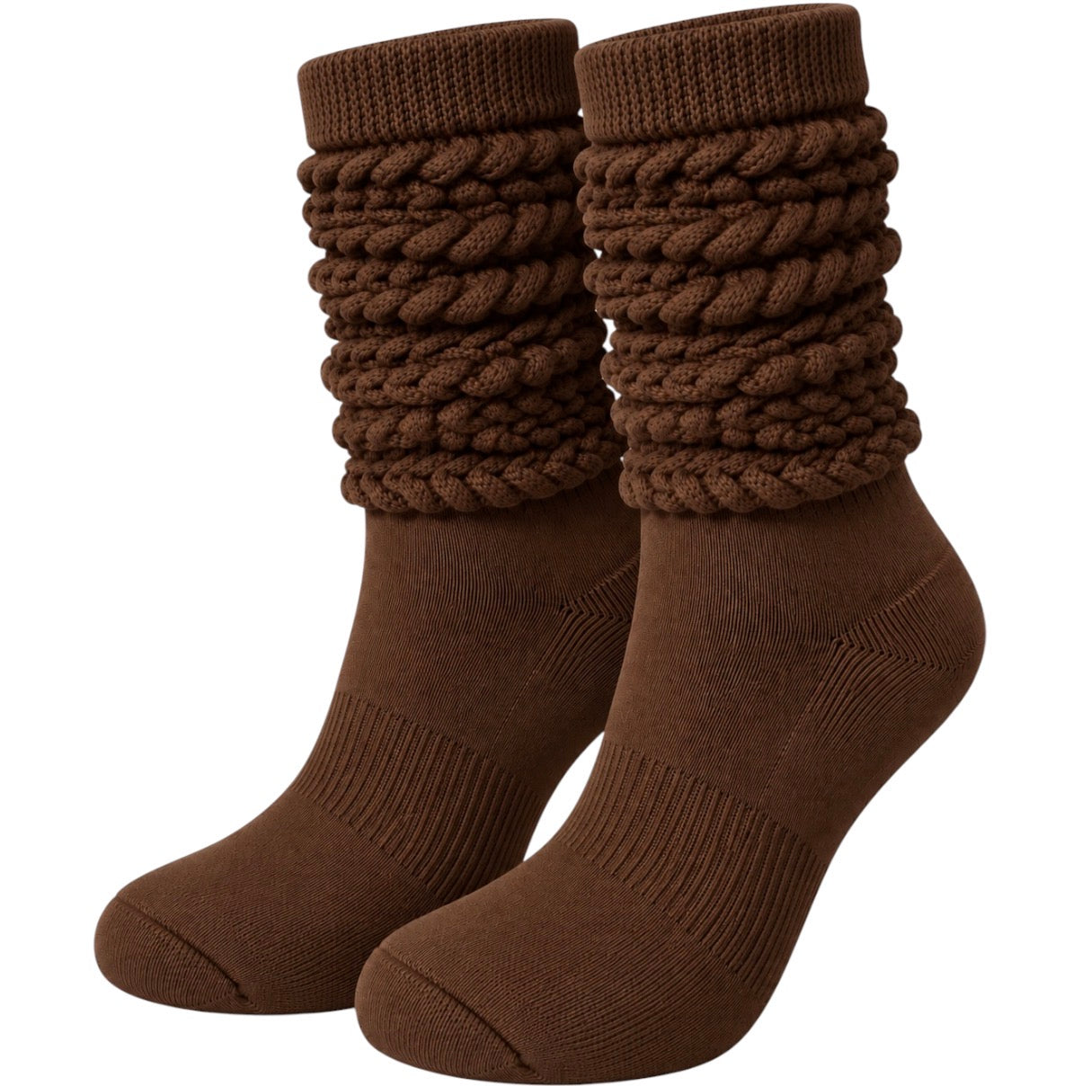 Soft Ribbed Women's Slouch Socks