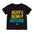 Black t-shirt with 'Busy Being Awesome' text on a white background