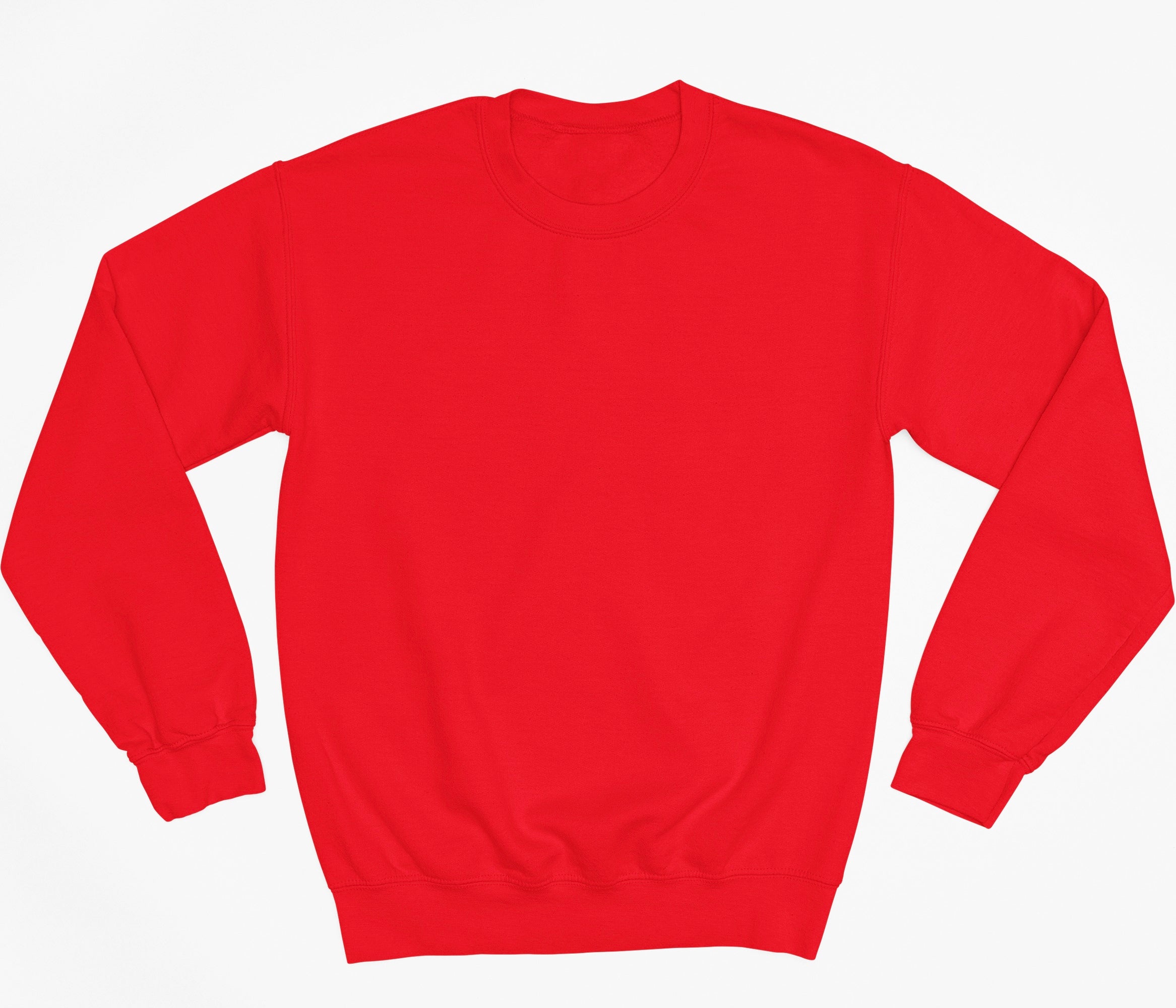Red Premium Basic Fleece Sweatshirt - motivational streetwear apparel by Lamir Collection
