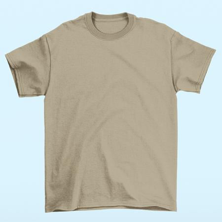 Beige Premium Basic Short Sleeve Tee - motivational streetwear apparel by Lamir Collection