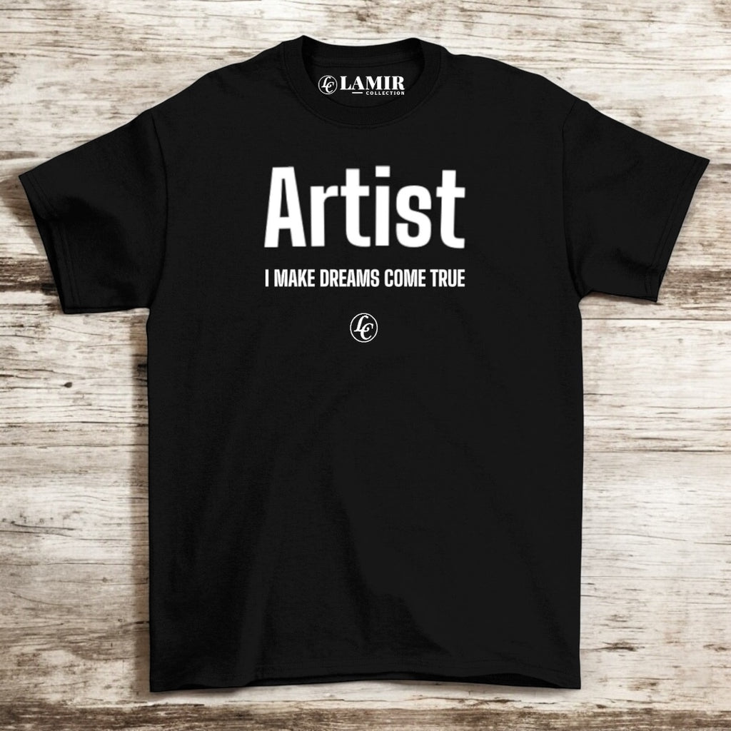 Artist Your Passion Black Short Sleeve Tees - motivational streetwear apparel by Lamir Collection