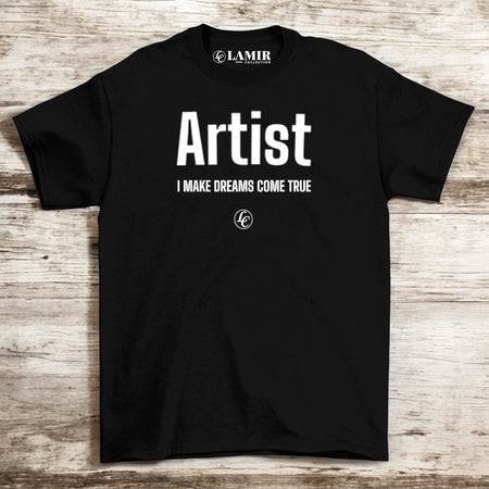 Artist Your Passion Black Short Sleeve Tees - motivational streetwear apparel by Lamir Collection