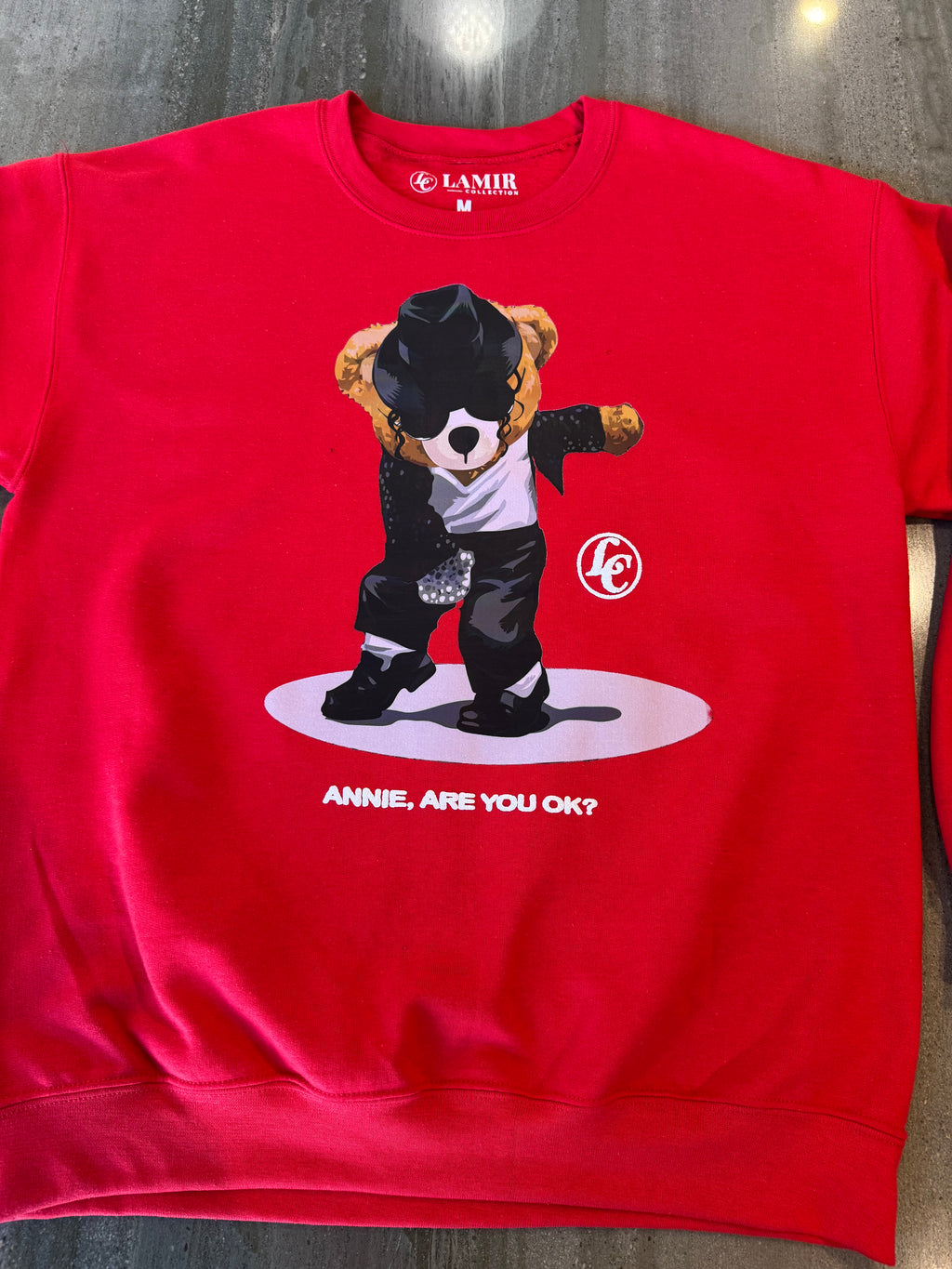 Red Annie, Are You OK Sweatshirt - motivational streetwear apparel by Lamir Collection