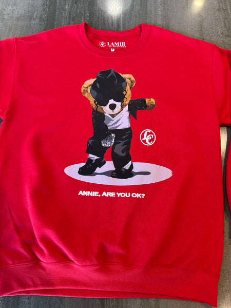 Red Annie, Are You OK Sweatshirt - motivational streetwear apparel by Lamir Collection