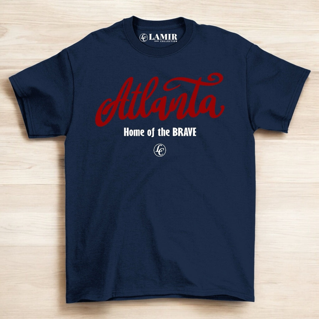 Navy blue ATL (HOTB) Short Sleeve Tee - motivational streetwear apparel by Lamir Collection