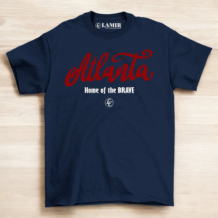 Navy blue ATL (HOTB) Short Sleeve Tee - motivational streetwear apparel by Lamir Collection
