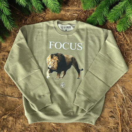 Sage Focus Sweatshirt - motivational streetwear apparel by Lamir Collection
