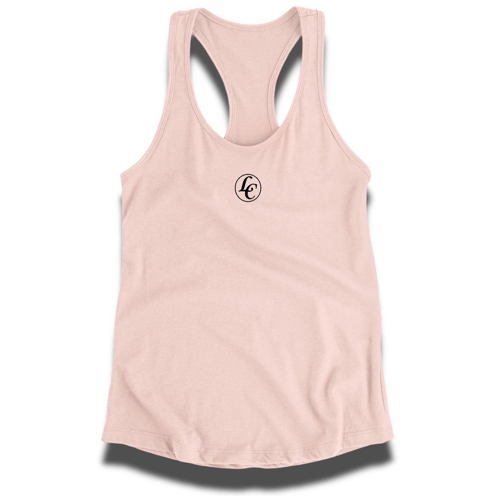 Desert pink LC Women's Racerback - motivational streetwear apparel by Lamir Collection