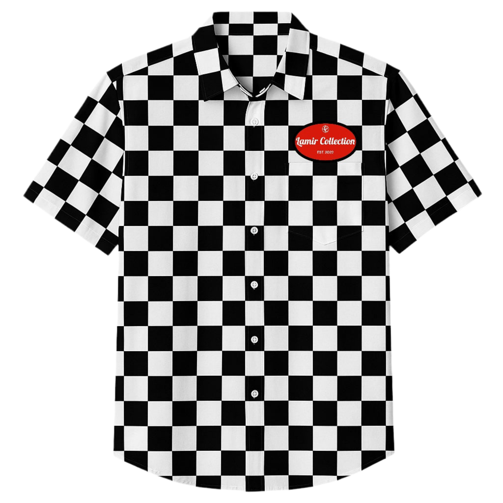 Lamir Collection Checker Collared Tee