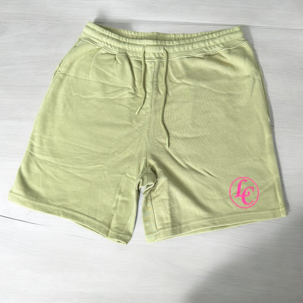 Mint LC Premium Terry Shorts - motivational streetwear apparel by Lamir Collection