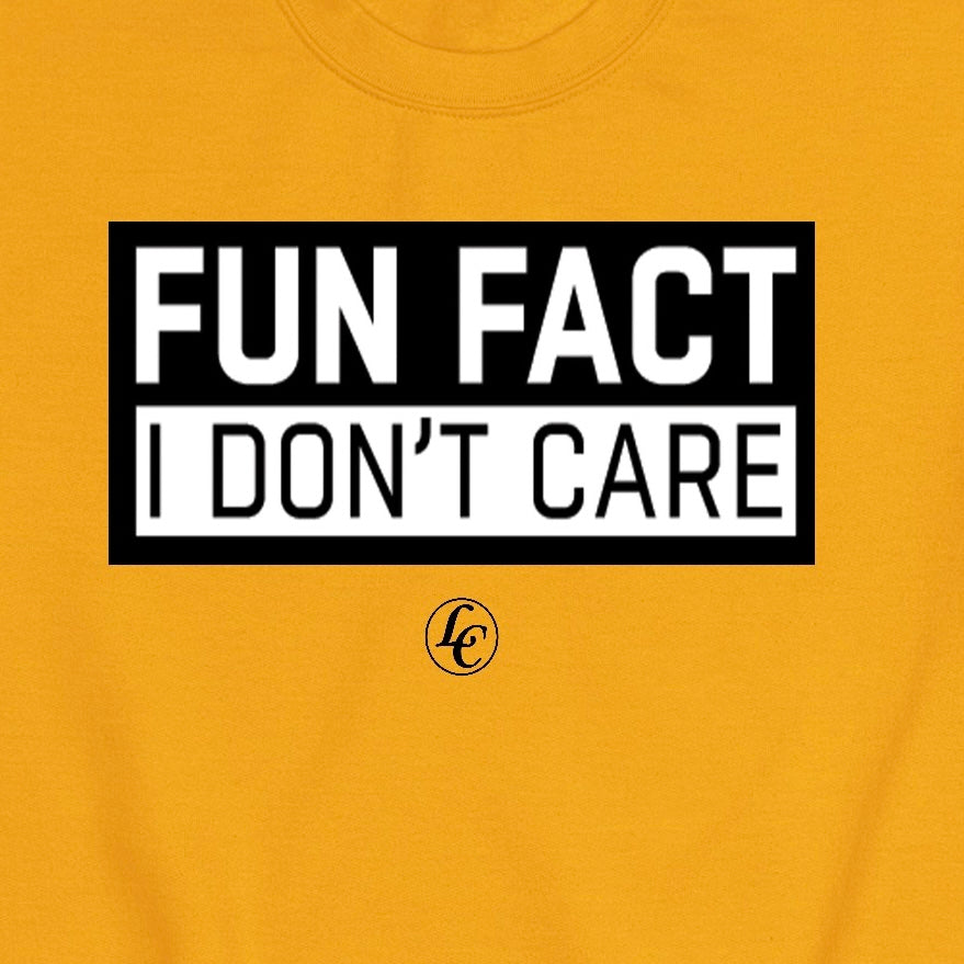 Fun Fact I Don't Care Sweatshirt